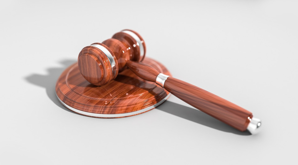 gavel in courtroom